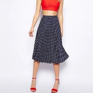 Madison Jules Polka Dot Skirt